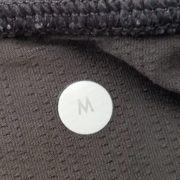 Lululemon Athletic Pants M Elastic Waist w/ Drawcord Straight Leg Gray 33"